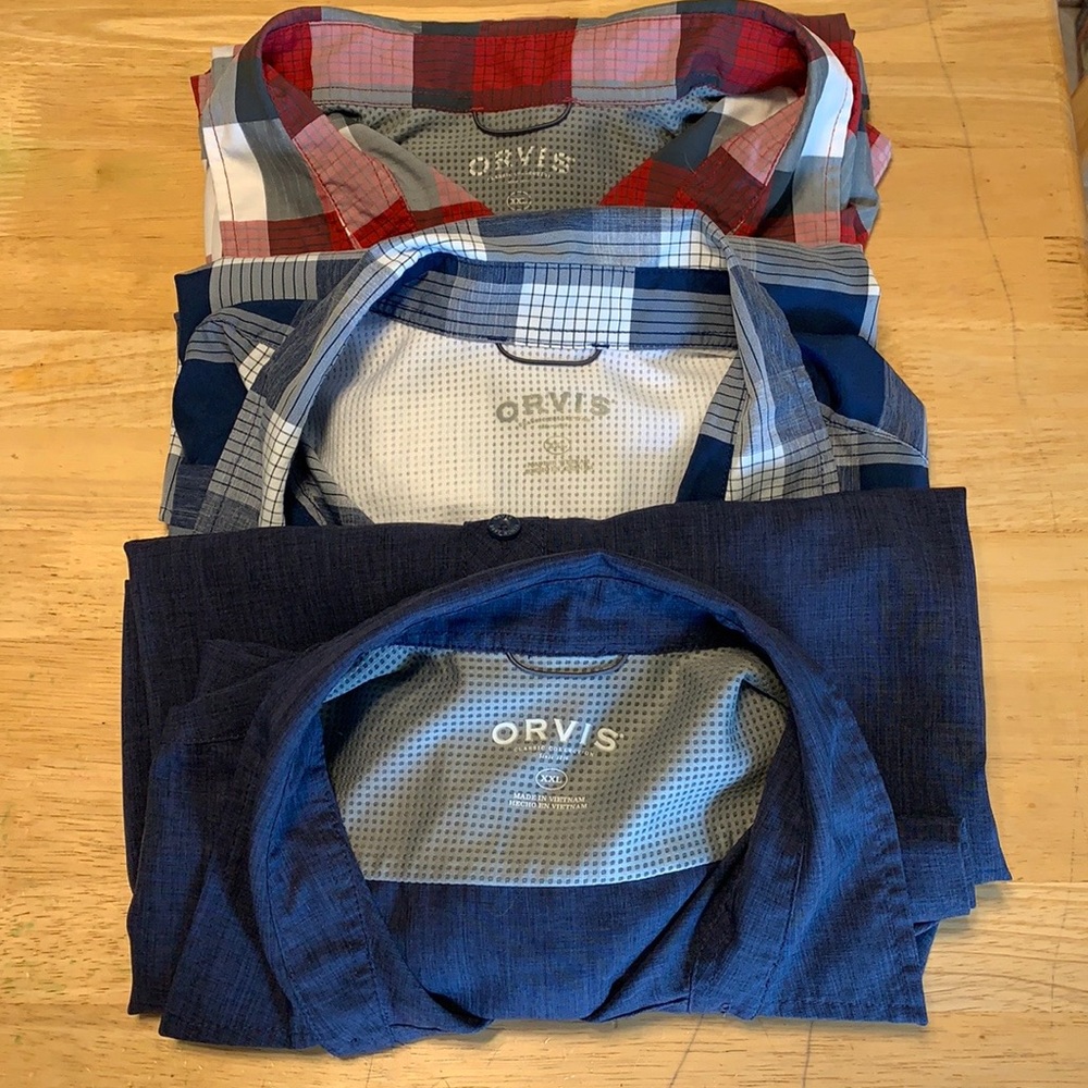 Bundle of 3 Orvis Men’s Button Up Shirts XXL